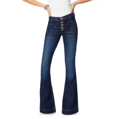 Wholesale ✨ Ramy Brook Cindy High Rise Flared 👖 Jeans In Dark Wash Dark Rinse 👏