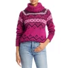 Flash Sale 🔔 Ramy Brook Tucker Fair Isle Sweater Sangria/ Plumberry Combo 🤩