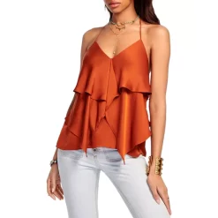 Outlet ❤️ Ramy Brook Brittany Top Cinnamon 🔥