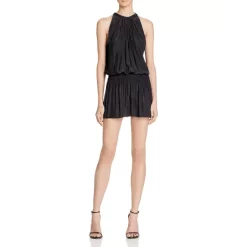 Brand new ✨ Ramy Brook Paris Sleeveless Halter Drop Waist Mini 👗 Dress Black 🛒