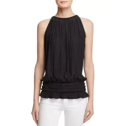 US Ramy Brook Sales 2022 26 Promo ๐คฉ Ramy Brook Lauren Sleeveless Ruched Blouson Top Black ๐งจ