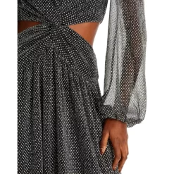 Top 10 😀 Ramy Brook Lebron Metallic Dot Cutout Gown Black 💯 -US Ramy Brook Sales 2022 unnamed file 287