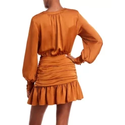 Best Pirce 🤩 Ramy Brook Camilla Cowl Neck 👗 Dress Copper ✔️ -US Ramy Brook Sales 2022 unnamed file 290