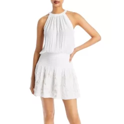 US Ramy Brook Sales 2022 9 Promo ๐งจ Ramy Brook Iskander Halter Neck ๐ Dress Ivory ๐