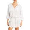 Cheapest 🛒 Ramy Brook Katana 👗 Dress Swim Cover-Up White 😉