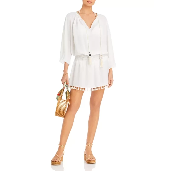 Cheapest 🛒 Ramy Brook Katana 👗 Dress Swim Cover-Up White 😉 2 Cheapest 🛒 Ramy Brook Katana 👗 Dress Swim Cover-Up White 😉 - Image 2