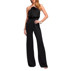 Best Pirce 🔔 Ramy Brook Asymmetric Embellished Sleeveless Jumpsuit Black ⌛