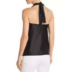 Best Pirce 🧨 Ramy Brook Harriet Sleeveless Convertible Satin Halter Top Black 😀 -US Ramy Brook Sales 2022 unnamed file 355