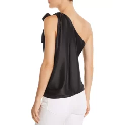 Best Pirce 🧨 Ramy Brook Harriet Sleeveless Convertible Satin Halter Top Black 😀 -US Ramy Brook Sales 2022 unnamed file 359