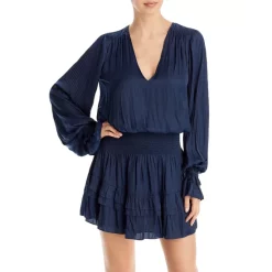 New 🌟 Ramy Brook Rsmy Brook Marina Mini 👗 Dress Navy ✔️