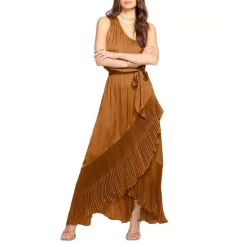 Discount 👍 Ramy Brook Nadine One Shoulder Maxi 👗 Dress Copper 🌟