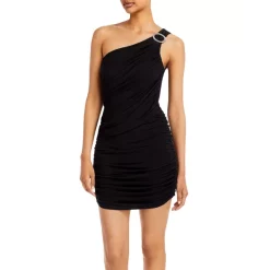 Coupon 🎁 Ramy Brook Dolly One Shoulder 👗 Dress Black 🌟