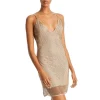 Buy 🤩 Ramy Brook Lila Studded Mesh Slip 👗 Dress Gold Stud 🔔
