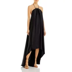 Budget ๐ Ramy Brook Jupiter High/Low Halter ๐ Dress Black ๐