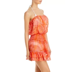Buy ⭐ Ramy Brook Augustine Cover-Up 👗 Dress - 150th Anniversary Exclusive Orange/pink 🥰 -US Ramy Brook Sales 2022 unnamed file 421