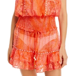 Buy ⭐ Ramy Brook Augustine Cover-Up 👗 Dress - 150th Anniversary Exclusive Orange/pink 🥰 -US Ramy Brook Sales 2022 unnamed file 423