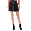 Coupon 😀 Ramy Brook Anya Pleated Faux Leather 👗 Skirt Black ❤️