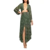 Best deal 😍 Ramy Brook Antonia Plunge Cutout Maxi 👗 Dress Jewel Green 😉