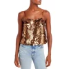 Coupon 🥰 Ramy Brook Issy Sequined Camisole Top Copper Paillette ✨