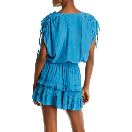 Top 10 ❤️ Ramy Brook Sasha 👗 Dress Blue Tile ✨ 2 Top 10 ❤️ Ramy Brook Sasha 👗 Dress Blue Tile ✨ - Image 2