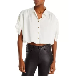 Best reviews of 🥰 Ramy Brook Jacinta Crop Blouse Ivory 😍