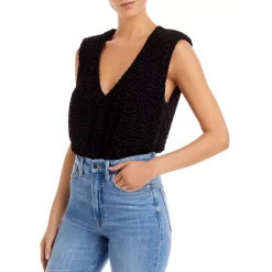 New ✔️ Ramy Brook Regina Bodysuit Black 💯