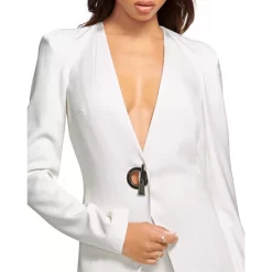 Deals 😀 Ramy Brook Hudson Collarless Jacket Ivory 🎁 -US Ramy Brook Sales 2022 unnamed file 555