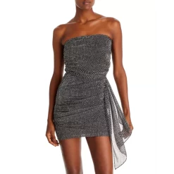 US Ramy Brook Sales 2022 5 Hot Sale ๐ Ramy Brook Jameson Metallic Dot Draped ๐ Dress Black ๐