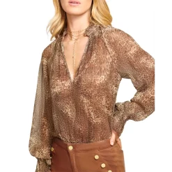 Coupon ✔️ Ramy Brook Jolene Animal Print Ruffle Blouse Copper Leopard 👏 -US Ramy Brook Sales 2022 unnamed file 580
