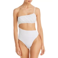 Brand new 🤩 Ramy Brook Jamie Asymmetric One Piece 🩱 Swimsuit - 150th Anniversary Exclusive White 🔔