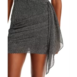 Hot Sale 😉 Ramy Brook Jameson Metallic Dot Draped 👗 Dress Black 😉 -US Ramy Brook Sales 2022 unnamed file 61