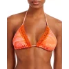 New 🥰 Ramy Brook 🍬 Candy Triangle 👙 Bikini Top - 150th Anniversary Exclusive Orange/pink 👍
