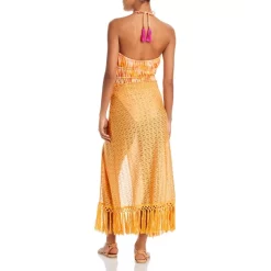 Deals 👍 Ramy Brook Gaia Fringe Swim Cover-Up 👗 Skirt Sunrise Zigzag 🔥 -US Ramy Brook Sales 2022 unnamed file 635